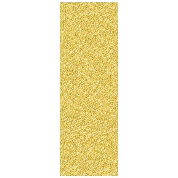 Goldengifts Printed Sequined Plastic Tablecover, Gold GO1694508